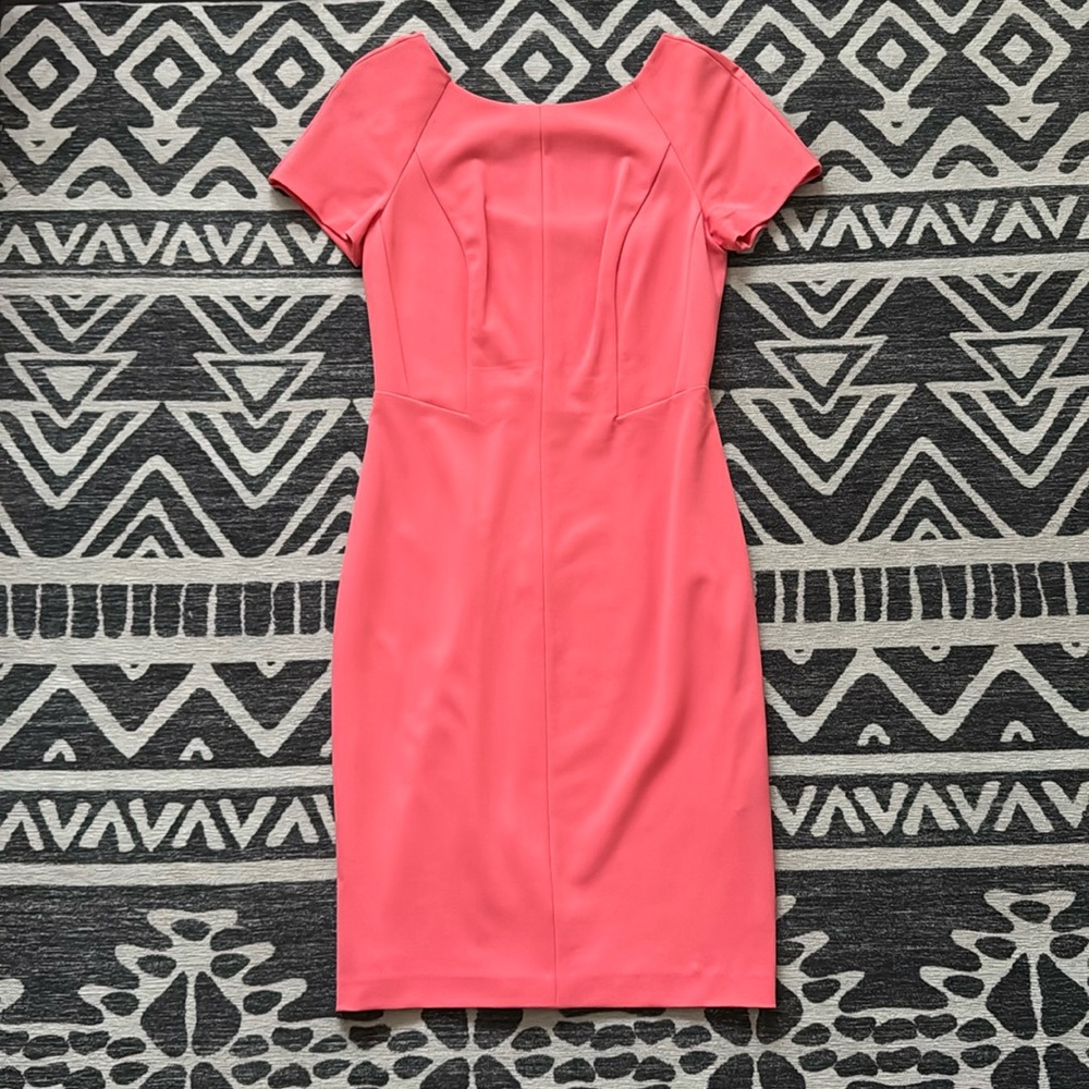 Cynthia Steffe Beautiful Melon Coral Dress Structured and Tailored Size 2